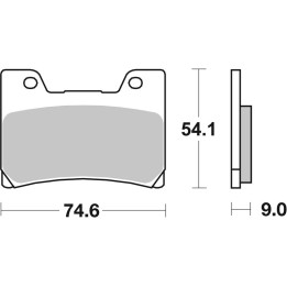 Plaquettes de frein Brembo route carbone céramique - 07YA2409