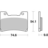 Plaquettes de frein Brembo route carbone céramique - 07YA2409