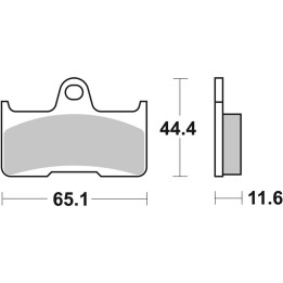 Plaquettes de frein Brembo Off-Road métal fritté - 07YA45SD