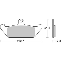 Plaquettes de frein Brembo route carbone céramique - 07BB0606