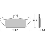 Plaquettes de frein Brembo route carbone céramique - 07BB0606