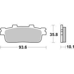 Plaquettes de frein Brembo Scooter métal fritté - 07040XS