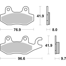 Plaquettes de frein Brembo route métal fritté - 07YA20SP