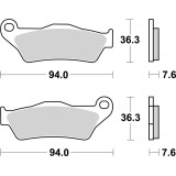 Plaquettes de frein Brembo route métal fritté - 07BB04LA