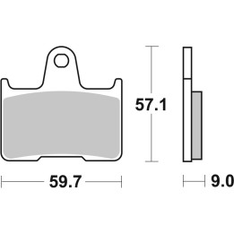 Plaquettes de frein Brembo route métal fritté - 07SU25SP