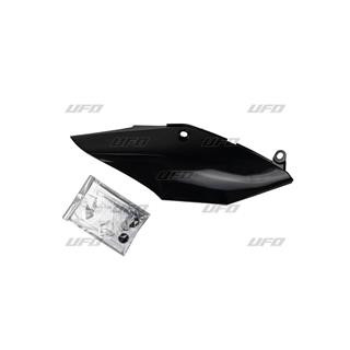 Plaques latérales mono-silencieux UFO noir Honda | Oxmoto