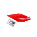 Plaques latérales mono-silencieux UFO rouge | Oxmoto