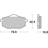 Plaquettes de frein Brembo route carbone céramique - 07YA1909