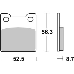 Plaquettes de frein Brembo route métal fritté - 07SU20SP