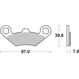 Plaquettes de frein Brembo Off-Road métal fritté - 07PO02SD