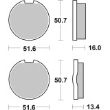 Plaquettes de frein Brembo route carbone céramique - 07KA0328