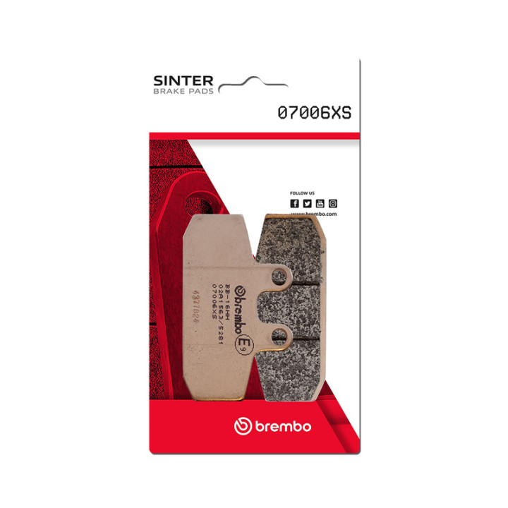 Plaquettes de frein Brembo Scooter métal fritté - 07006XS