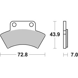 Plaquettes de frein Brembo Off-Road métal fritté - 07PO03SX
