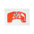 Ouïes de radiateur UFO orange Honda CR500R | Oxmoto