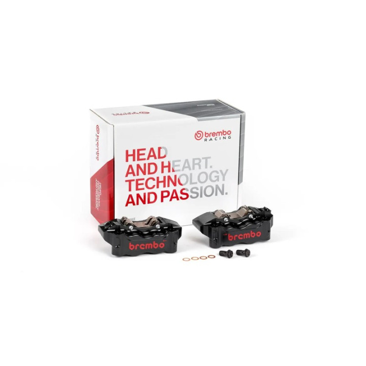 Paire d'étrier de frein avant radial Brembo UPGRADE GP4-RB 4 pistons Ø30/34mm 220B47340