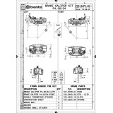 Paire d'étrier de frein avant radial Brembo UPGRADE GP4-RB 4 pistons Ø30/34mm 220B47340