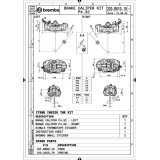 Paire étriers Brembo UPGRADE GP4RX (usinés CNC nickelé) - 108mm (avec plaquettes)