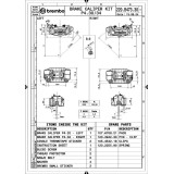 Paire d'étrier de frein avant radial Brembo UPGRADE GP4-RB 4 pistons Ø30/34mm 220B47330