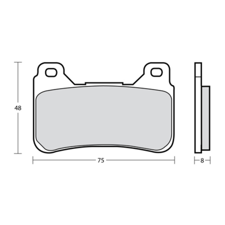 Plaquettes de frein Brembo UPGRADE Type M488 Z04 - Racing