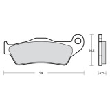 Plaquettes de frein Brembo UPGRADE Type M467 Z04 - Racing