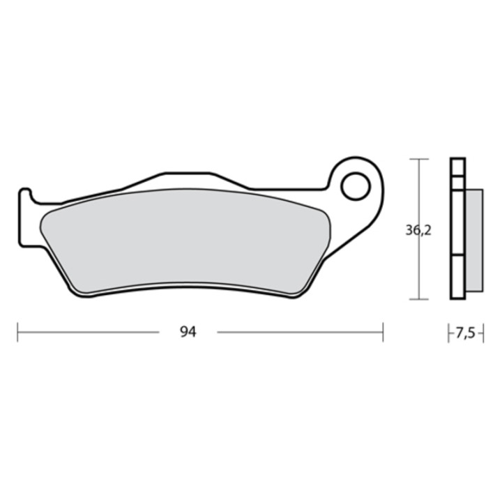 Plaquettes de frein Brembo UPGRADE Type M467 Z04 - Racing