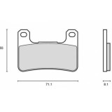 Plaquettes de frein Brembo UPGRADE Type M118Z03 Z03 - Endurance Racing