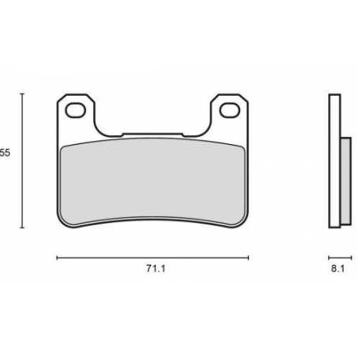 Plaquettes de frein Brembo UPGRADE Type M118Z03 Z03 - Endurance Racing