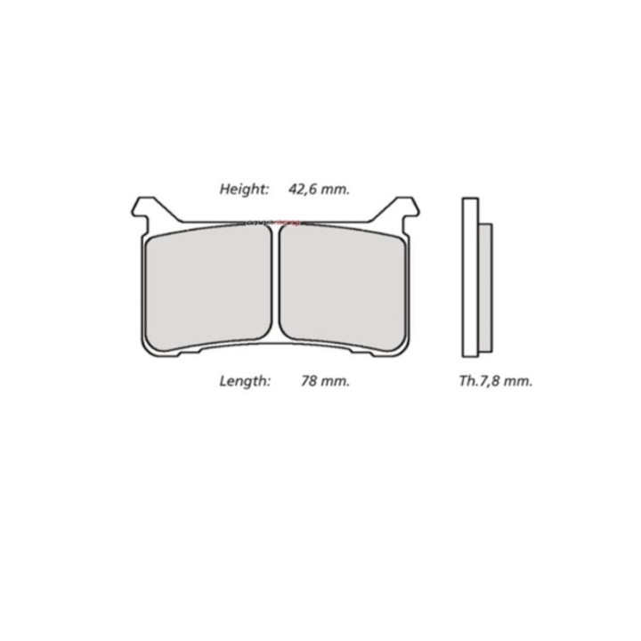 Plaquettes de frein Brembo UPGRADE M108Z04 métal fritté