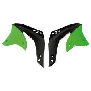 Ouies de radiateur noir/vert pour kx250f 2006-08 | Oxmoto