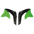 Ouies de radiateur noir/vert pour kx250f 2006-08 | Oxmoto