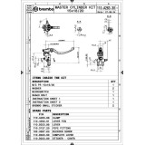 Maître-cylindre de frein Brembo UPGRADE Pr15 RCS levier long repliable