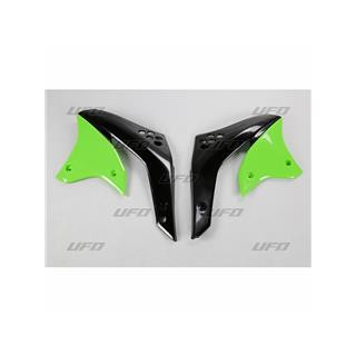 Ouïes de radiateur UFO vert Kawasaki kx250f 1087162001