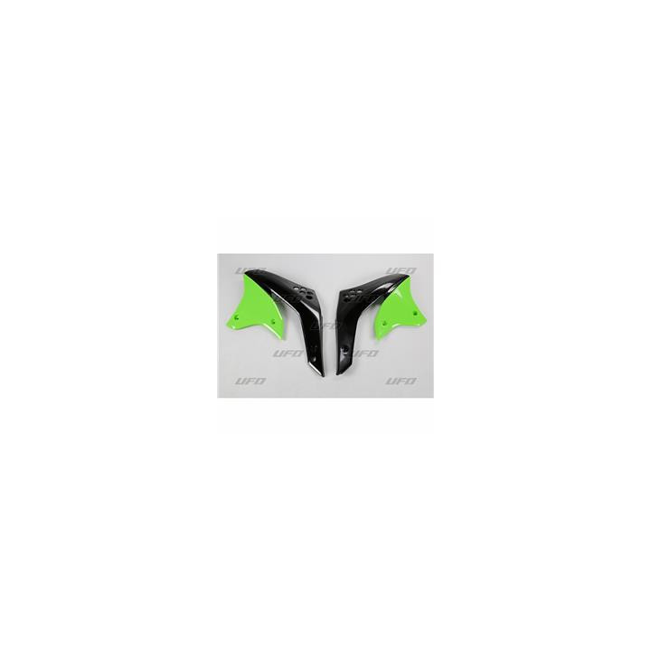 Ouïes de radiateur UFO vert Kawasaki kx250f 1087162001