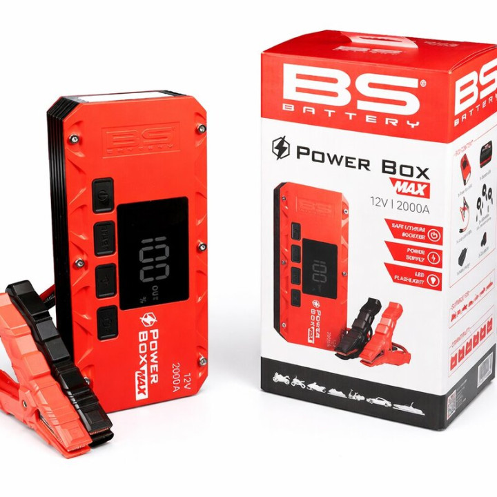Booster de batterie BS BATTERY Power Box Max PB-02 | Oxmoto