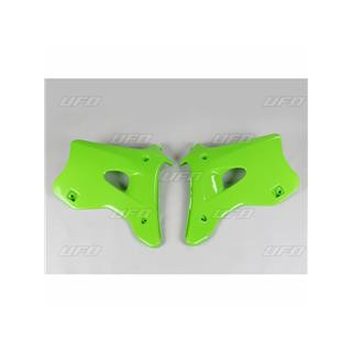 Ouïes de radiateur UFO vert Kawasaki KX125/250 | Oxmoto