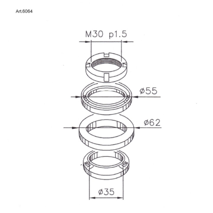 Roulements de direction Buzzetti 6064 | Oxmoto