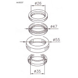 Roulements de direction Buzzetti 6037 | Oxmoto