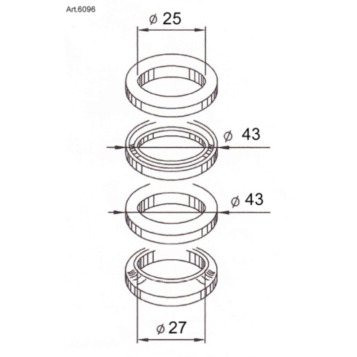Roulements de direction Buzzetti 6096 | Oxmoto