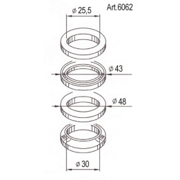 Roulements de direction Buzzetti 6062 | Oxmoto