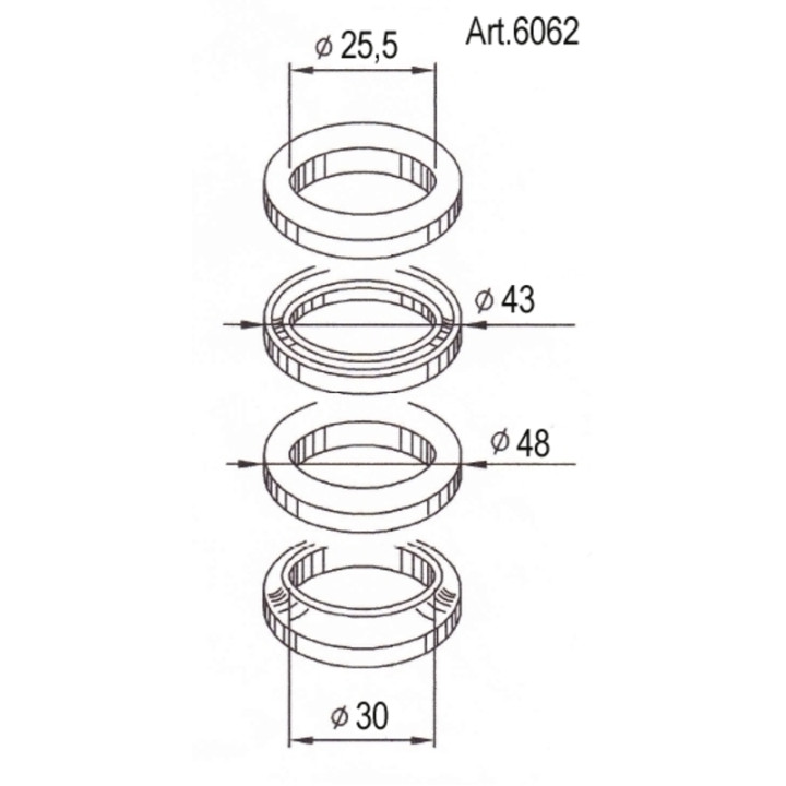 Roulements de direction Buzzetti 6062 | Oxmoto