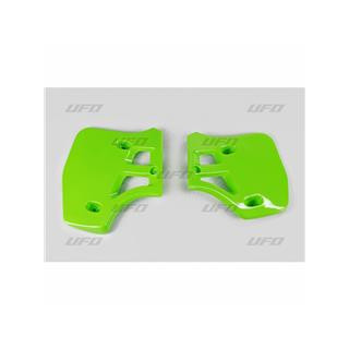 Ouïes de radiateur UFO vert Kawasaki KX250/500 | Oxmoto