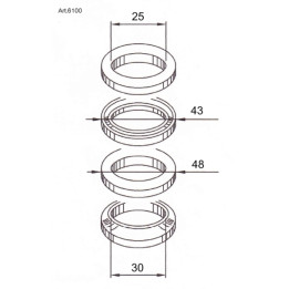 Roulements de direction Buzzetti 6100 | Oxmoto