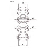 Roulements de direction Buzzetti 6100 | Oxmoto