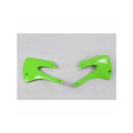 Ouïes de radiateur UFO vert Kawasaki KX85/80 | Oxmoto