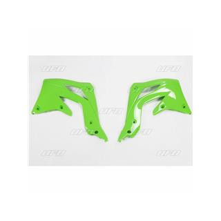 Ouïes de radiateur UFO vert Kawasaki KX450F | Oxmoto
