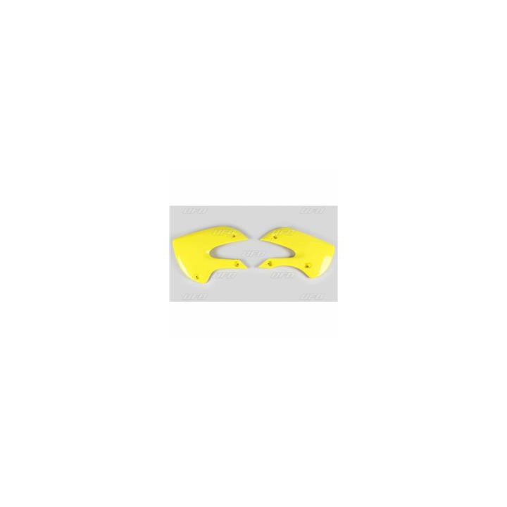 Ouïes de radiateur UFO jaune Suzuki rm65 | Oxmoto