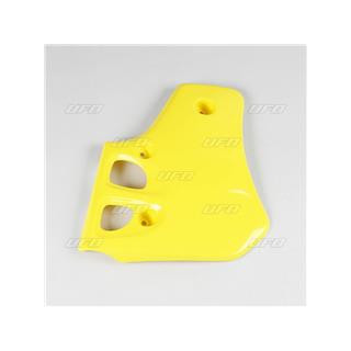 Ouïes de radiateur UFO jaune Suzuki RM80 | Oxmoto