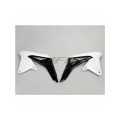 Ouïes de radiateur UFO blanc/noir Suzuki RM-Z450 | Oxmoto