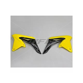 Ouïes de radiateur UFO jaune Suzuki RM-Z250 | Oxmoto