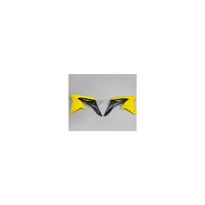 Ouïes de radiateur UFO jaune Suzuki RM-Z250 | Oxmoto